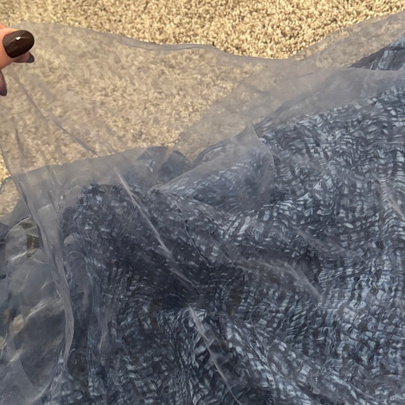 NWT SAACHI Sheer Blue Scarf - Picture 7 of 7